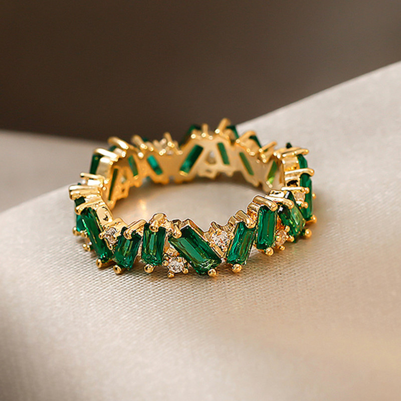 French retro court temperament irregular index finger ring