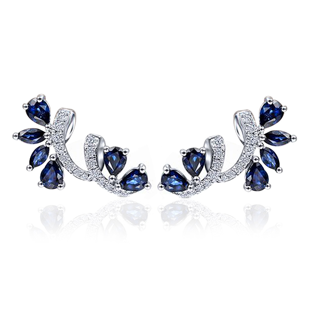 High end and niche design flower vine earrings